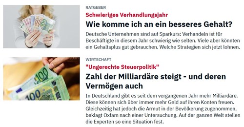Weniger Gehalt, mehr Milliardäre